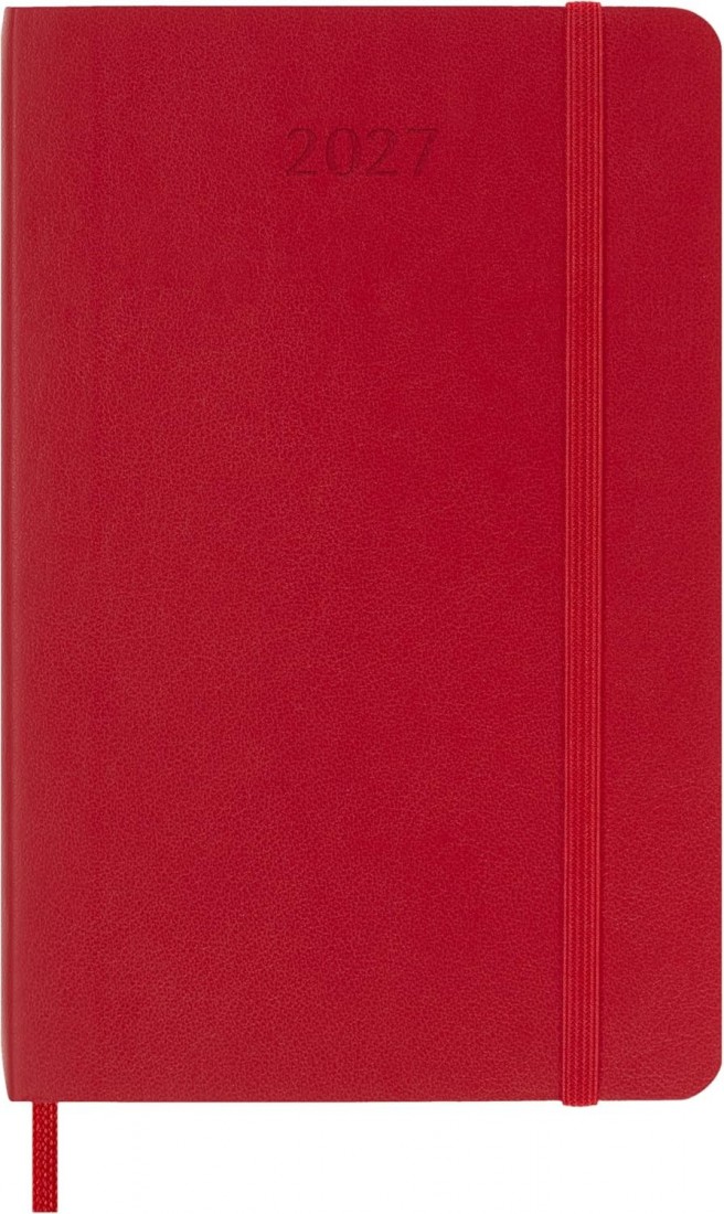 Moleskine Classic Planner 2027 Pocket 9x14cm Weekly, soft cover, 12 months, Scarlet Red