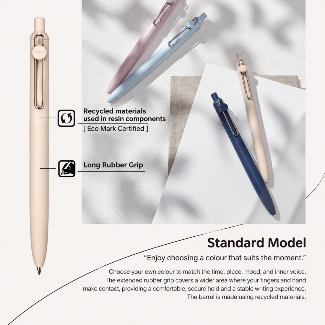 Uni Mitsubishi Zento 0.7mm ballpen, black ink, Indigo UBN-ZSC-07.9