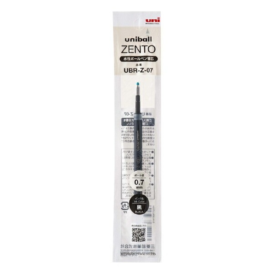 Uniball refill Zento black 0,7mm UBR-Z-07