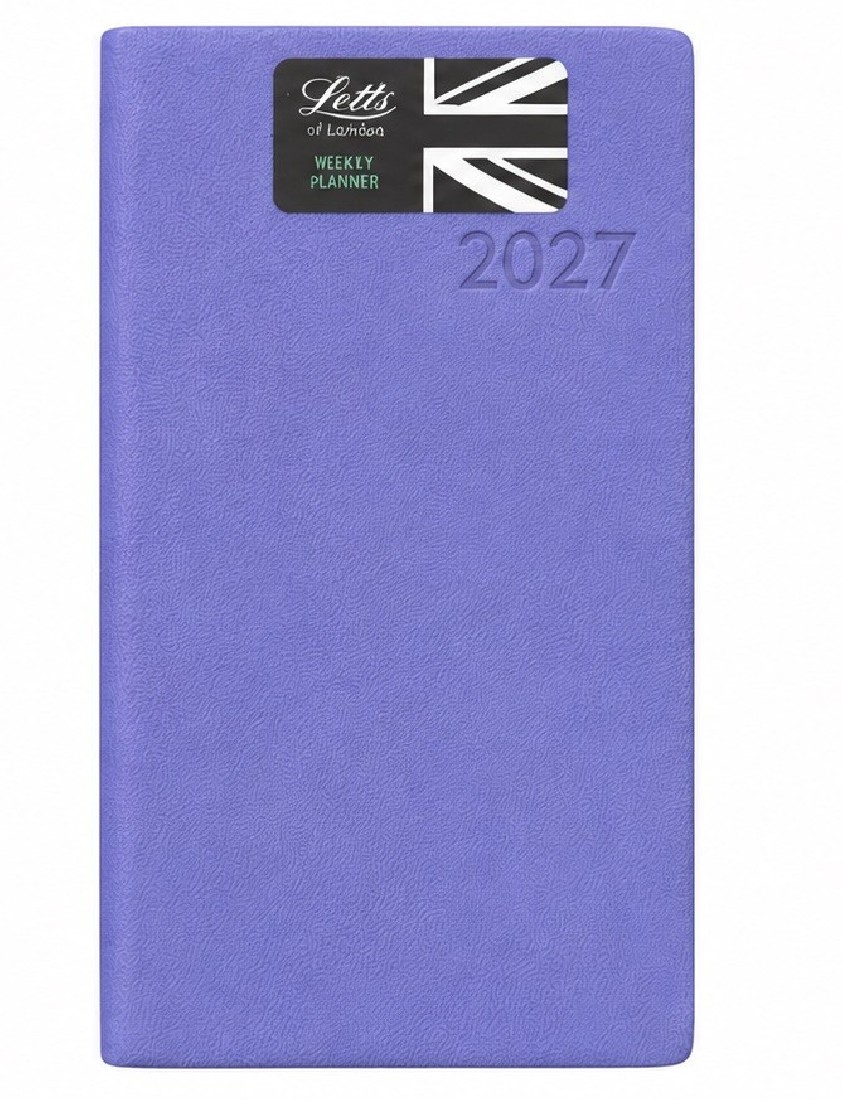 Letts Verona Slim Week to View 2027 Lilac 27-081614
