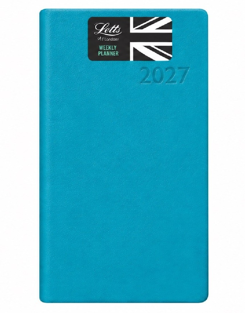 Letts Verona Slim Week to View 2027 Aqua 27-081611