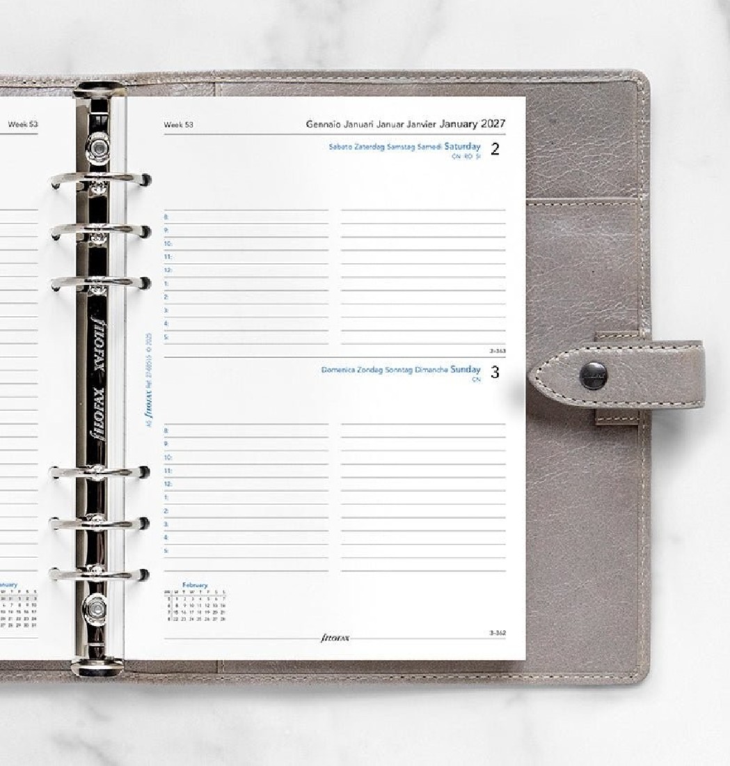 Refill A5 2027 Daily English 27-68515 Filofax