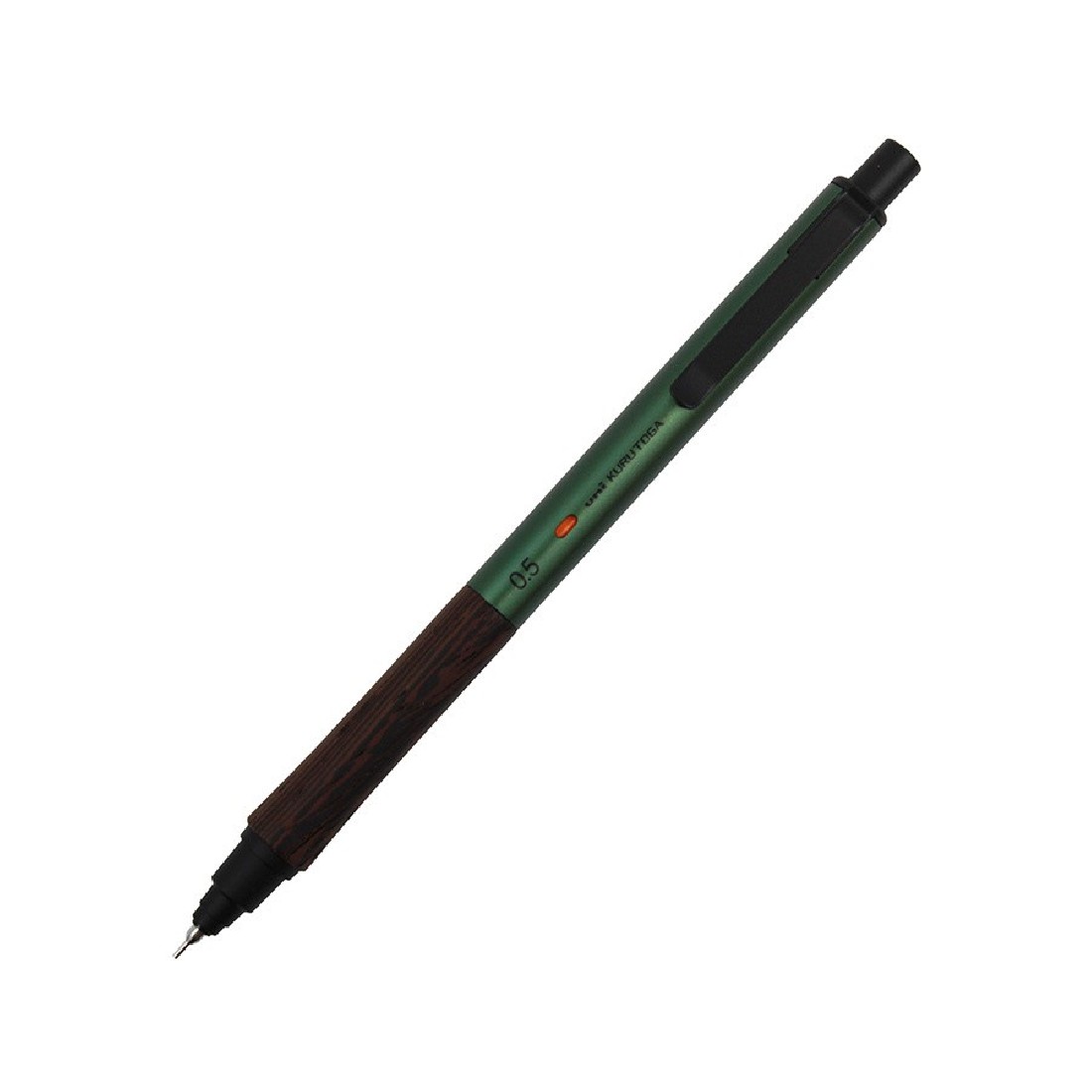 Uni Mitsubishi Kurutoga metal wood, forest green 0,5mm mechanical pencil M5KW1P.88