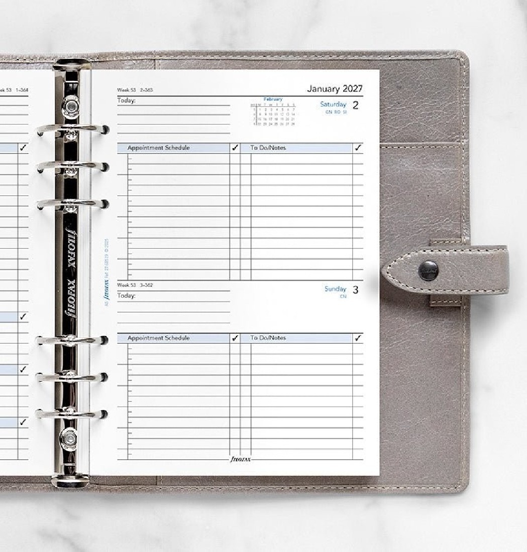 Refill A5 2027 Daily Business 27-68519 Filofax