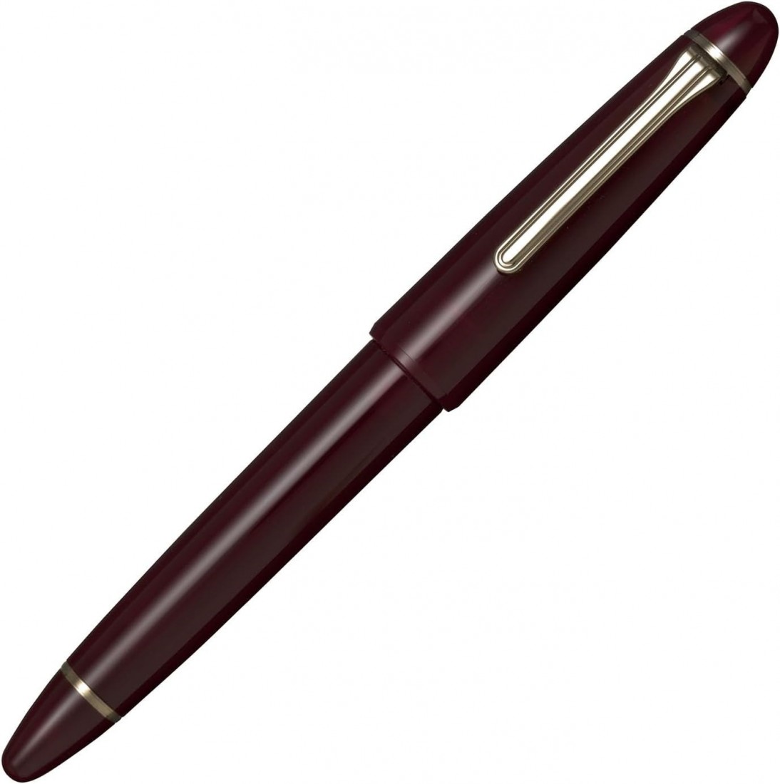 Sailor Pro Fit Casual Large Gold Trim Clear Red with converter Fountain Pen 11-0820