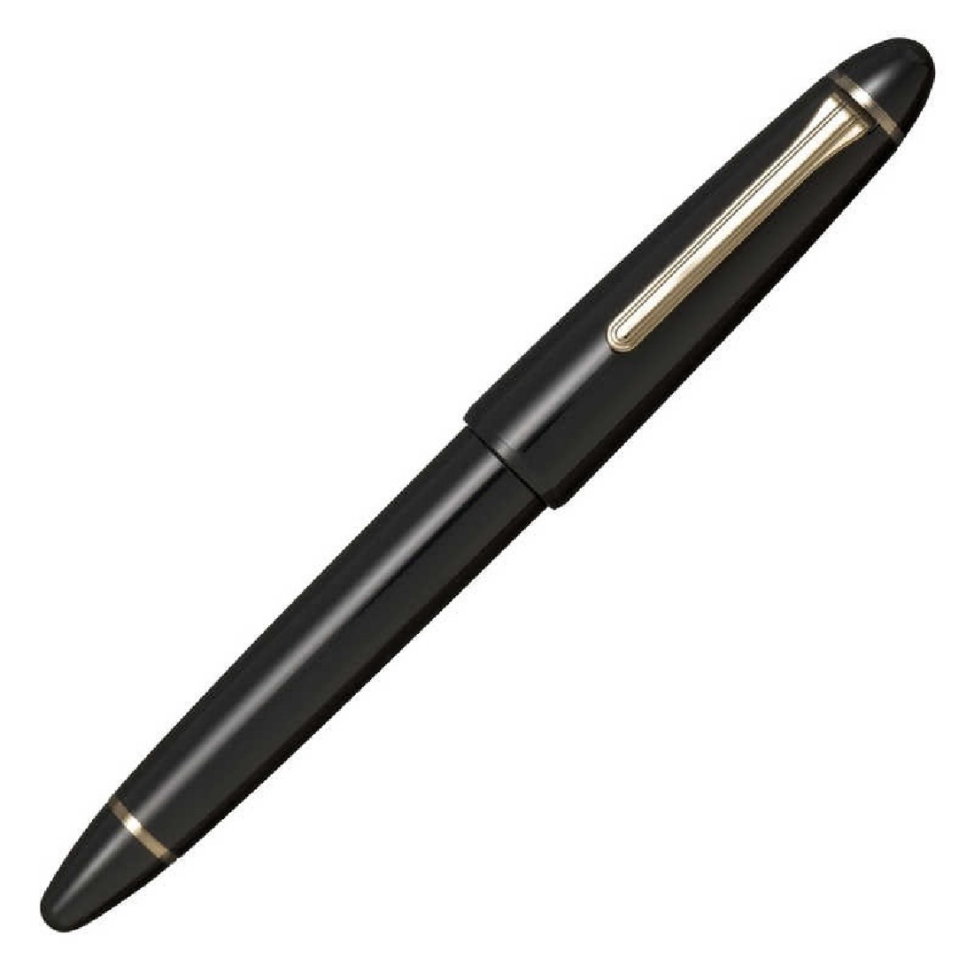 Sailor Pro Fit Casual Large Gold Trim Black with converter Fountain Pen 11-0820