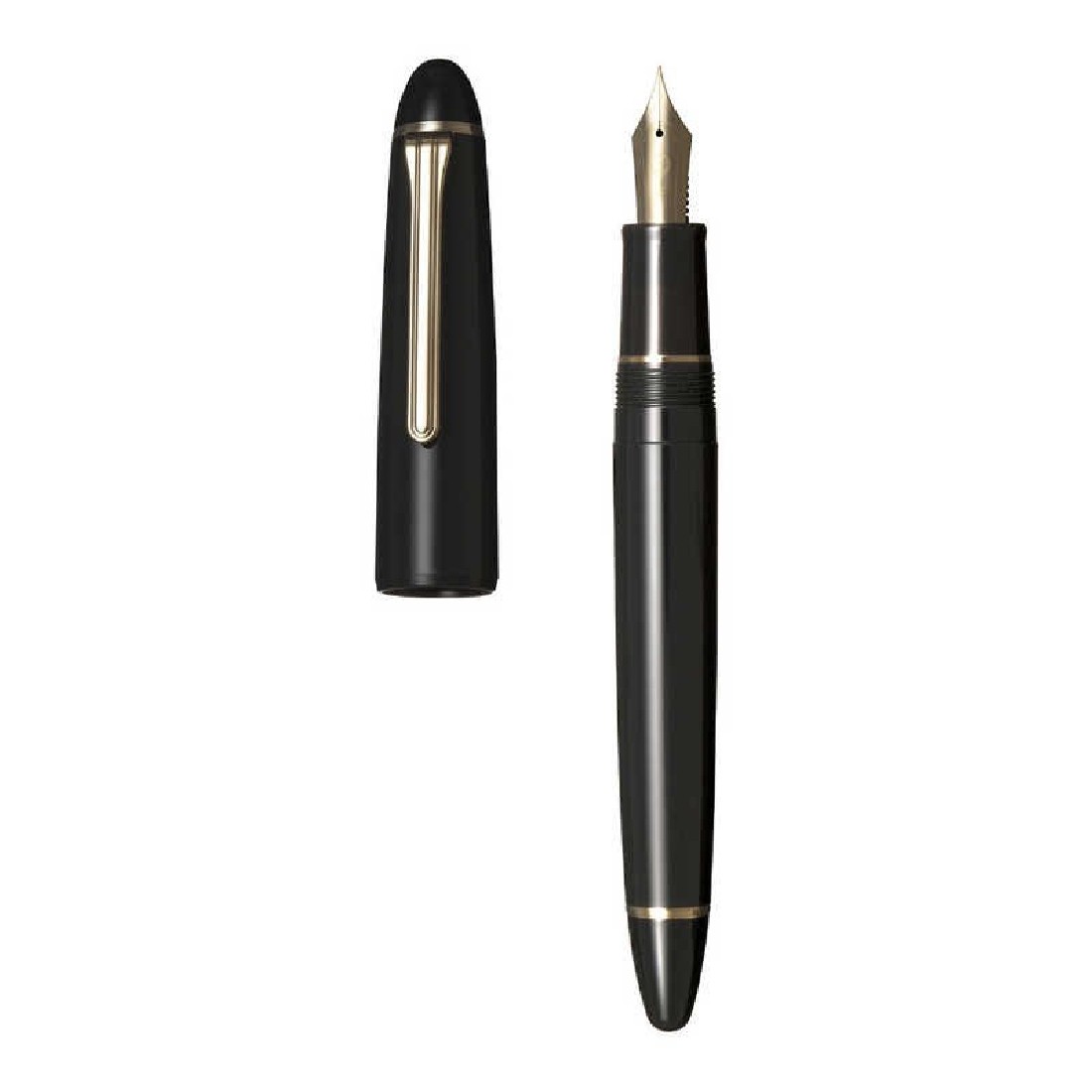 Sailor Pro Fit Casual Large Gold Trim Black with converter Fountain Pen 11-0820