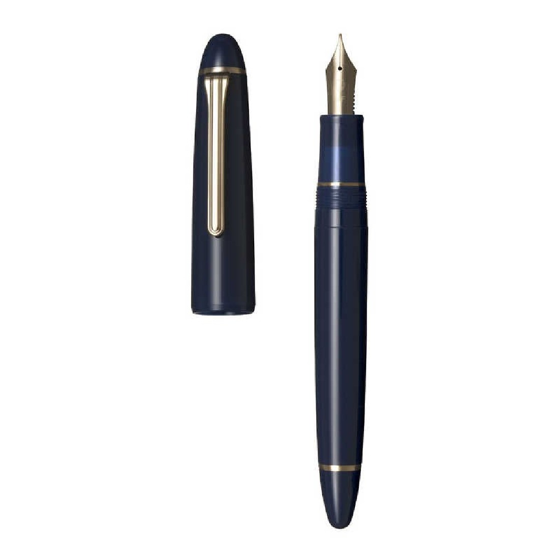 Sailor Pro Fit Casual Large Gold Trim Blue with converter Fountain Pen 11-0820