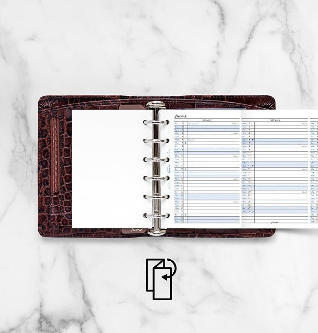 Refill Pocket 2027 Year Planner Vertical 27-68202 Filofax
