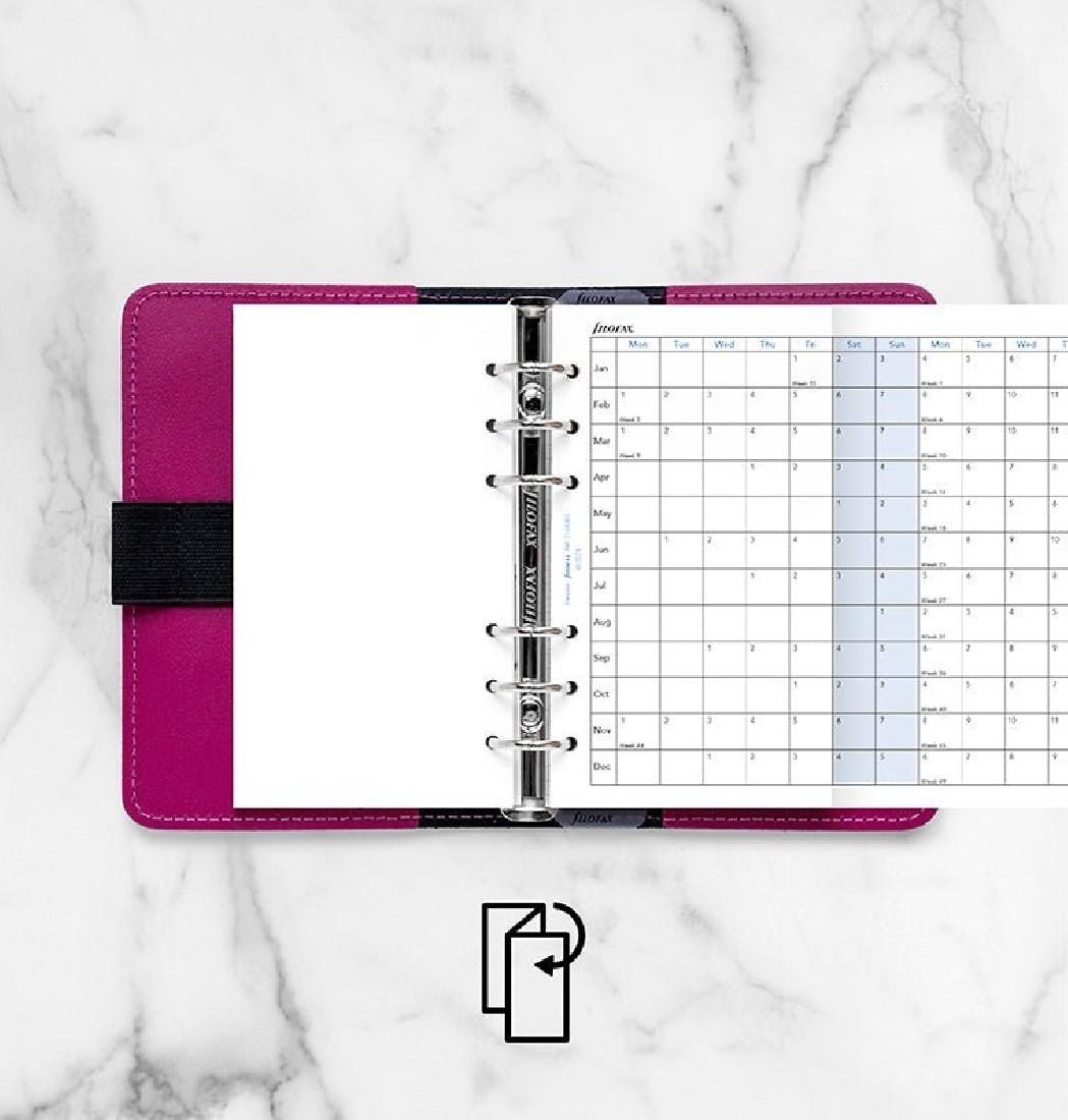 Refill Personal 2027 Horizontal Planner 27-68401 Filofax