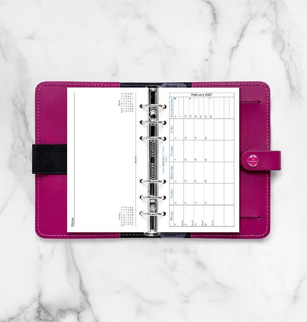 Refill Personal 2027 Month on one Page 27-68405 Filofax