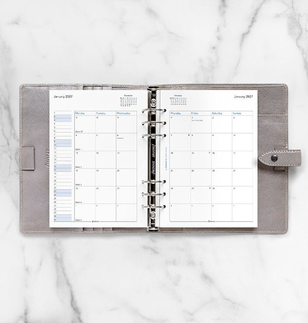 Refill A5 2027 Month On Two Pages 27-68510 Filofax