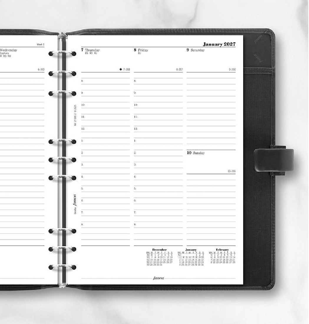 Refill Deskfax 2027 Week on Two Pages 27-68612  Filofax