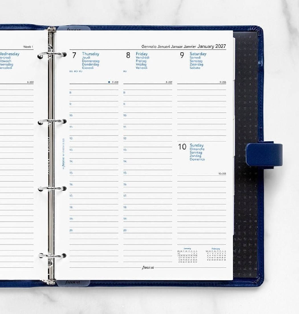 Refill A4 Week On Two Pages 2027 27-68714 Filofax