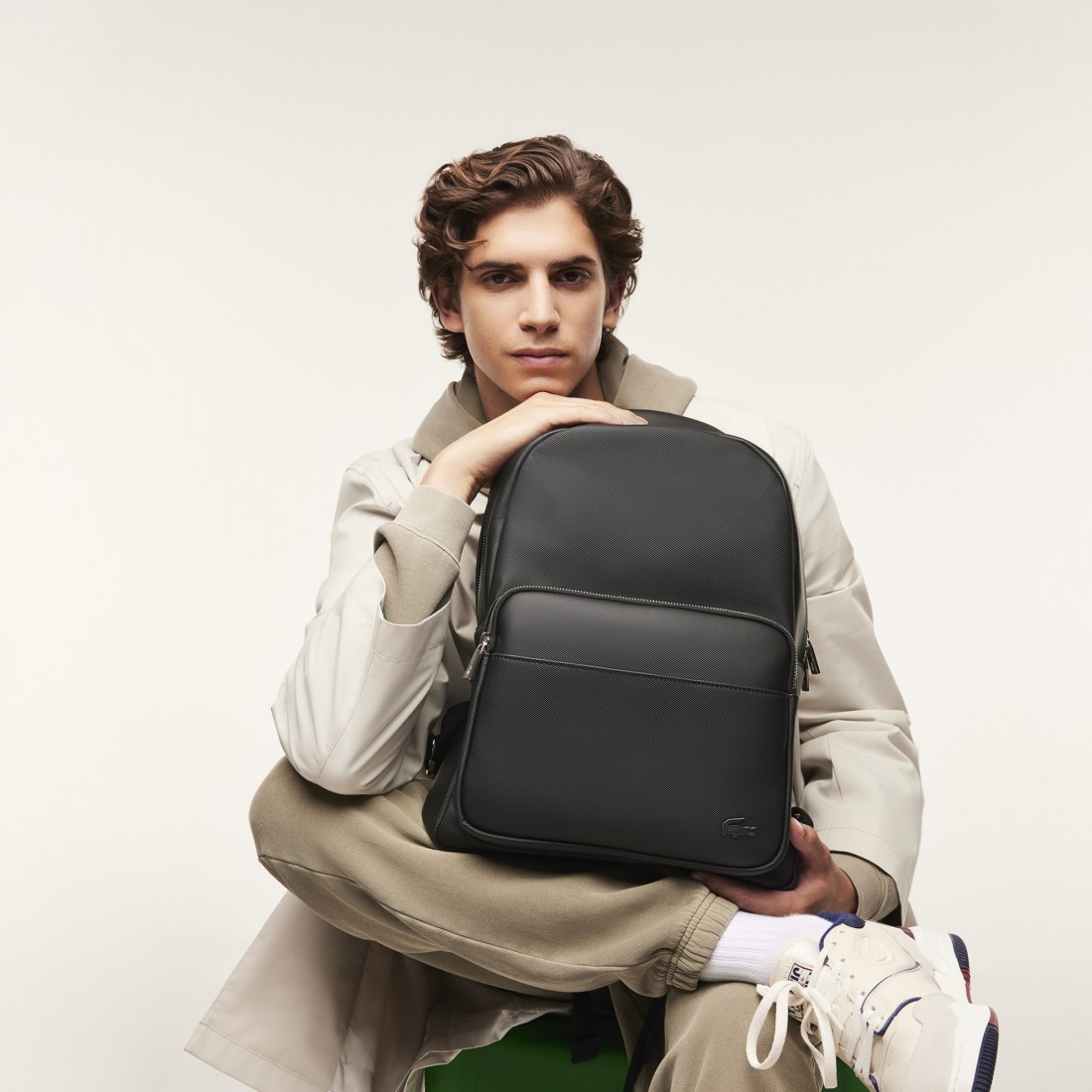 Lacoste Classic Laptop Pocket Backpack Balck NH4430HC-000
