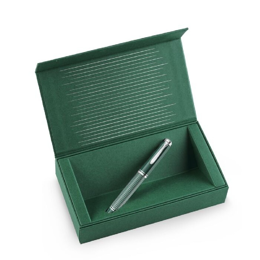 Pelikan M815 Metal Striped Green Special Edition Fountain Pen