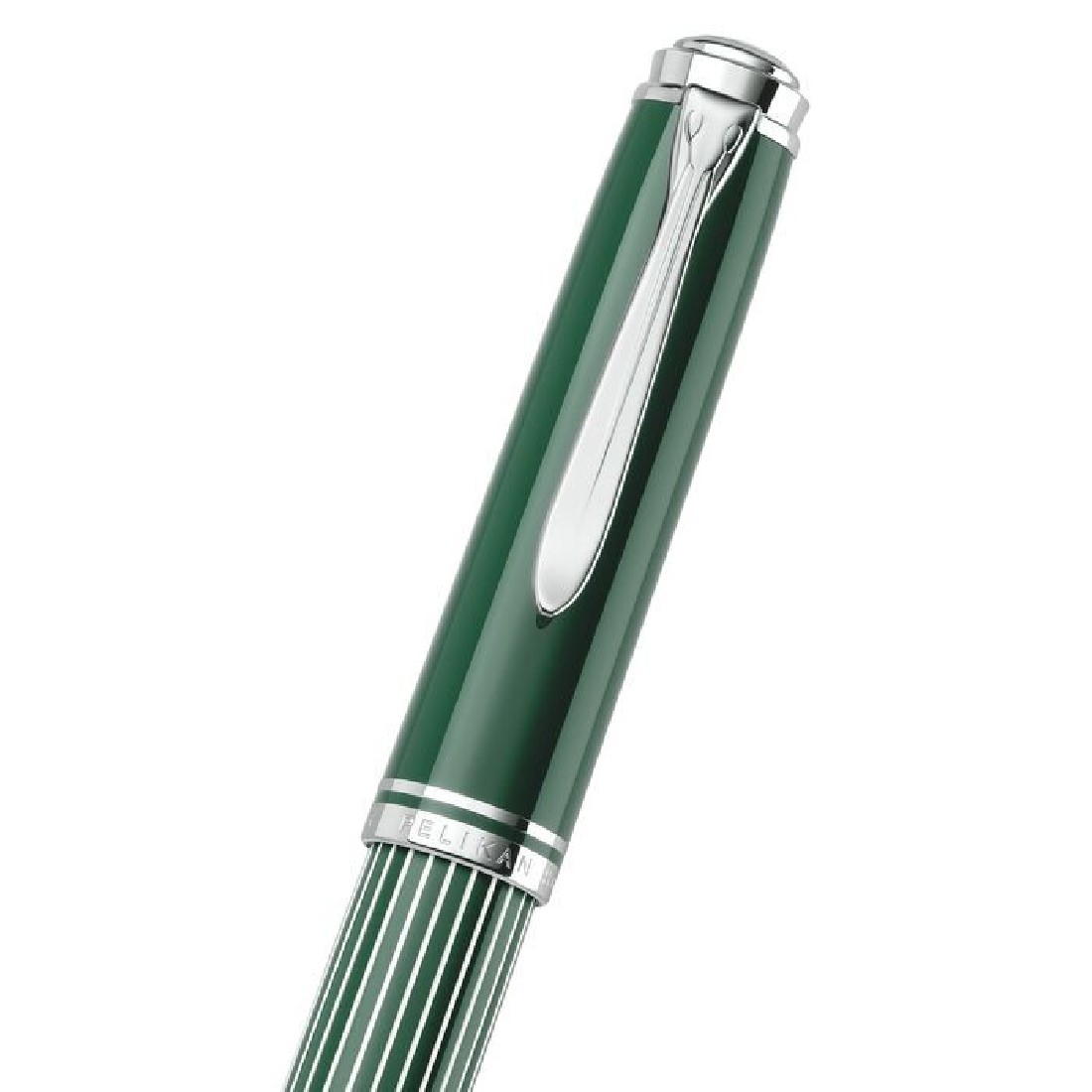 Pelikan M815 Metal Striped Green Special Edition Fountain Pen