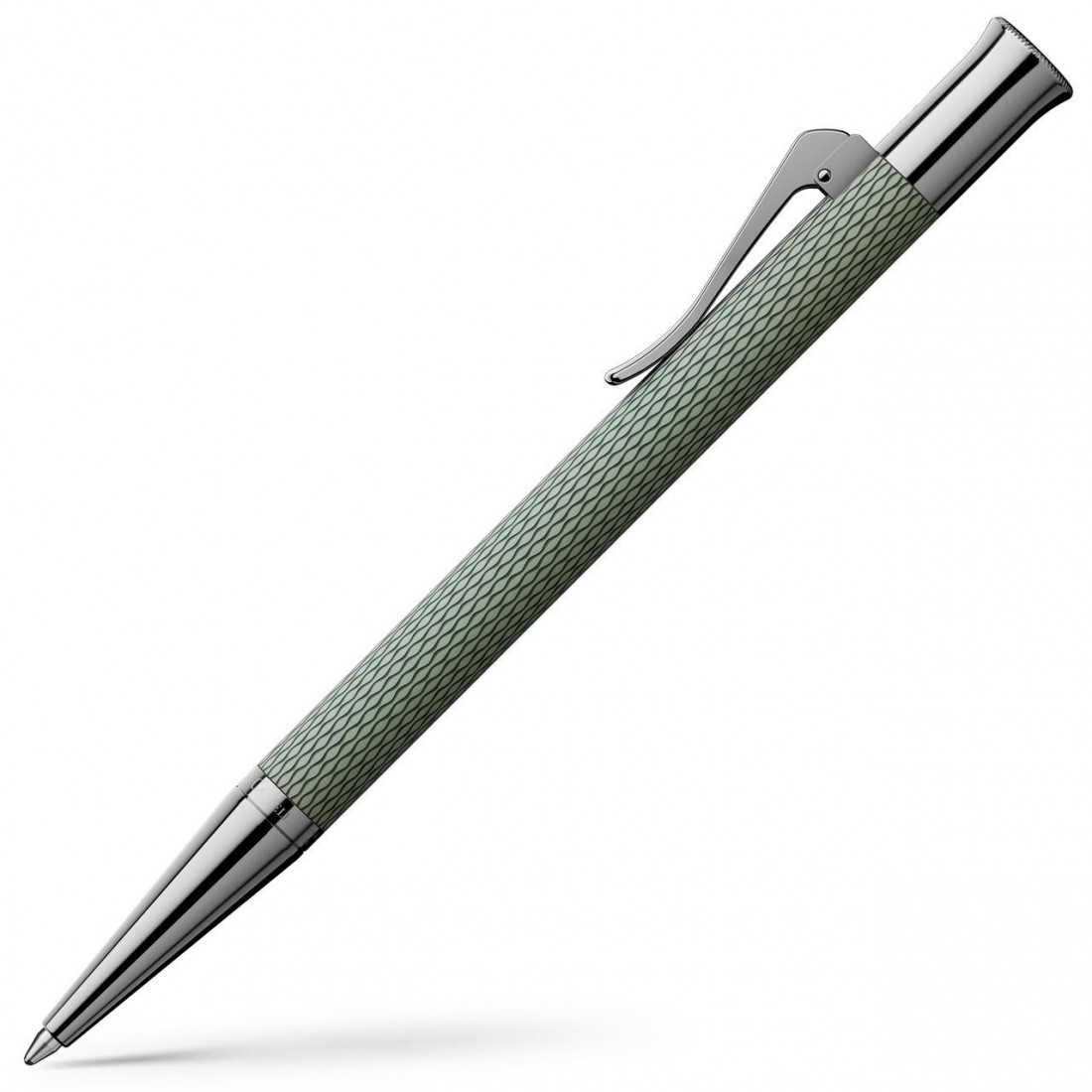 Graf Von Faber Castell propelling ballpen, Guillioche, Sage Green, 145327