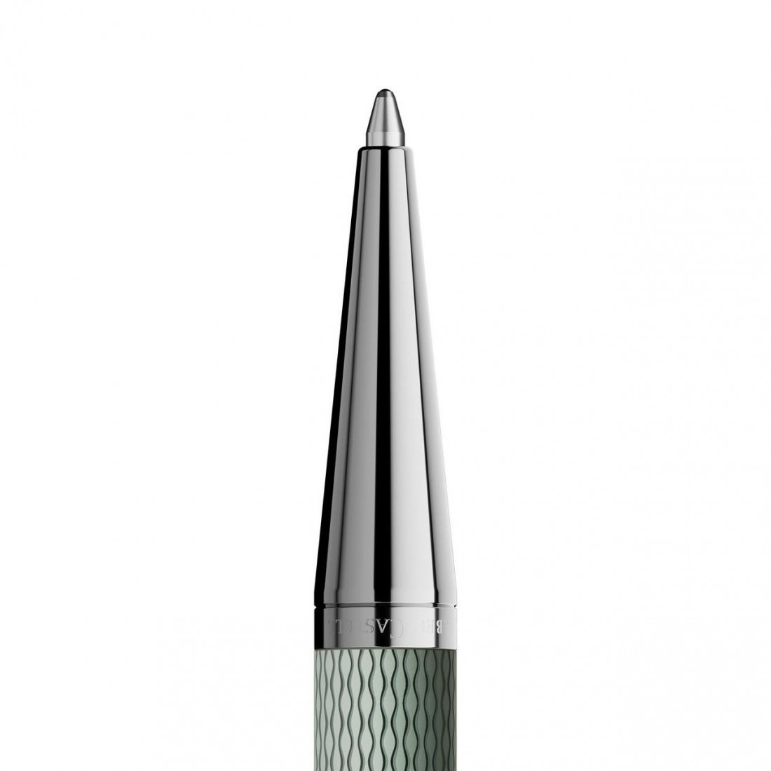 Graf Von Faber Castell propelling ballpen, Guillioche, Sage Green, 145327