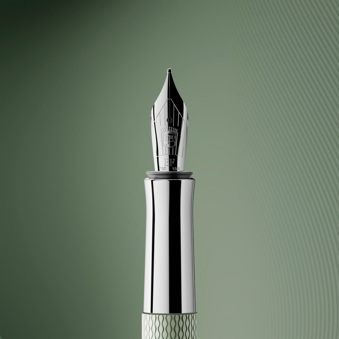 Graf Von Faber Castell Guilloche Sage Green fountain pen 145322