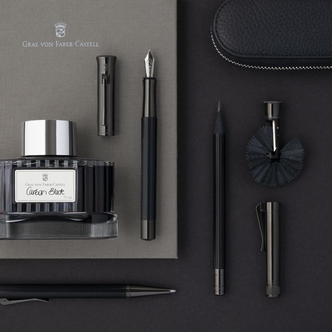 Graf Von Faber Castell Linen bound plain notebook A5 gray, 188633