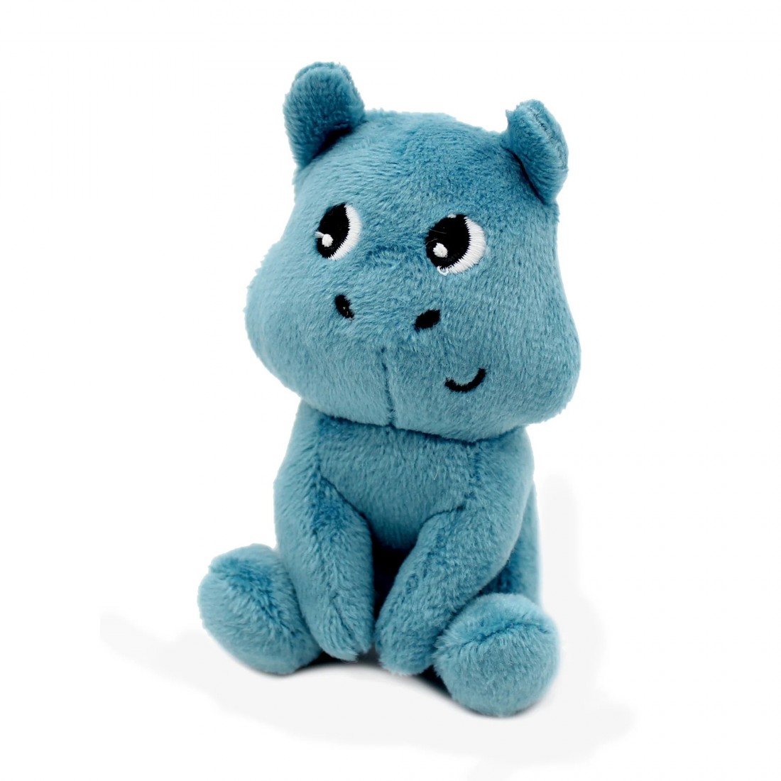 Bibou blue hippo soft toy mum and its baby - Les Ptipotos 76200 Les Deglingos
