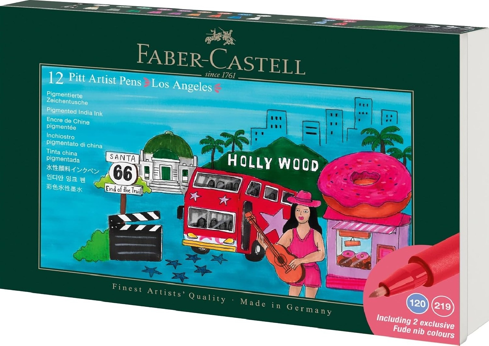 Faber Castell Pitt Artist Pen Los Angeles Ink Pen Set 267180