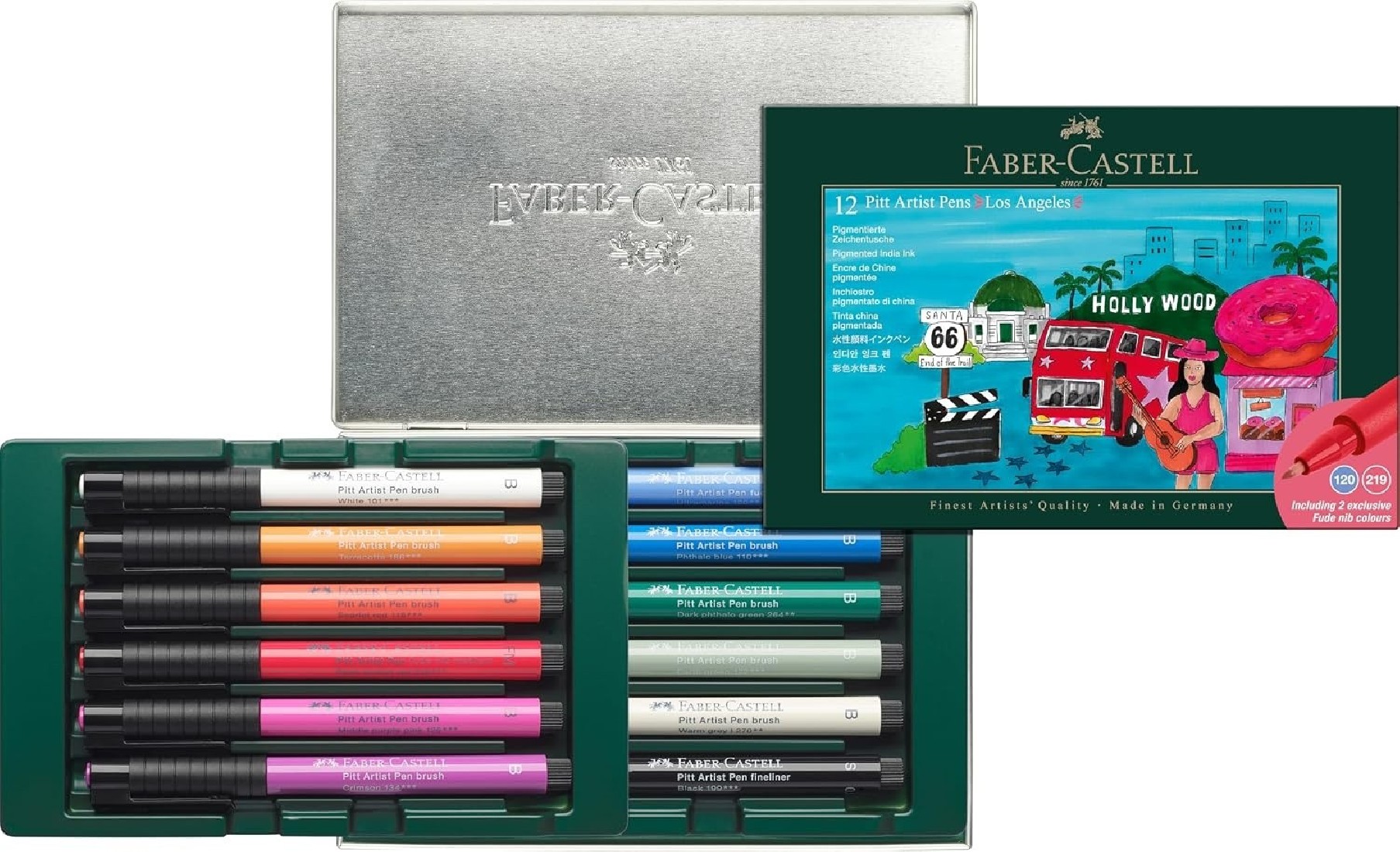 Faber Castell Pitt Artist Pen Los Angeles Ink Pen Set 267180