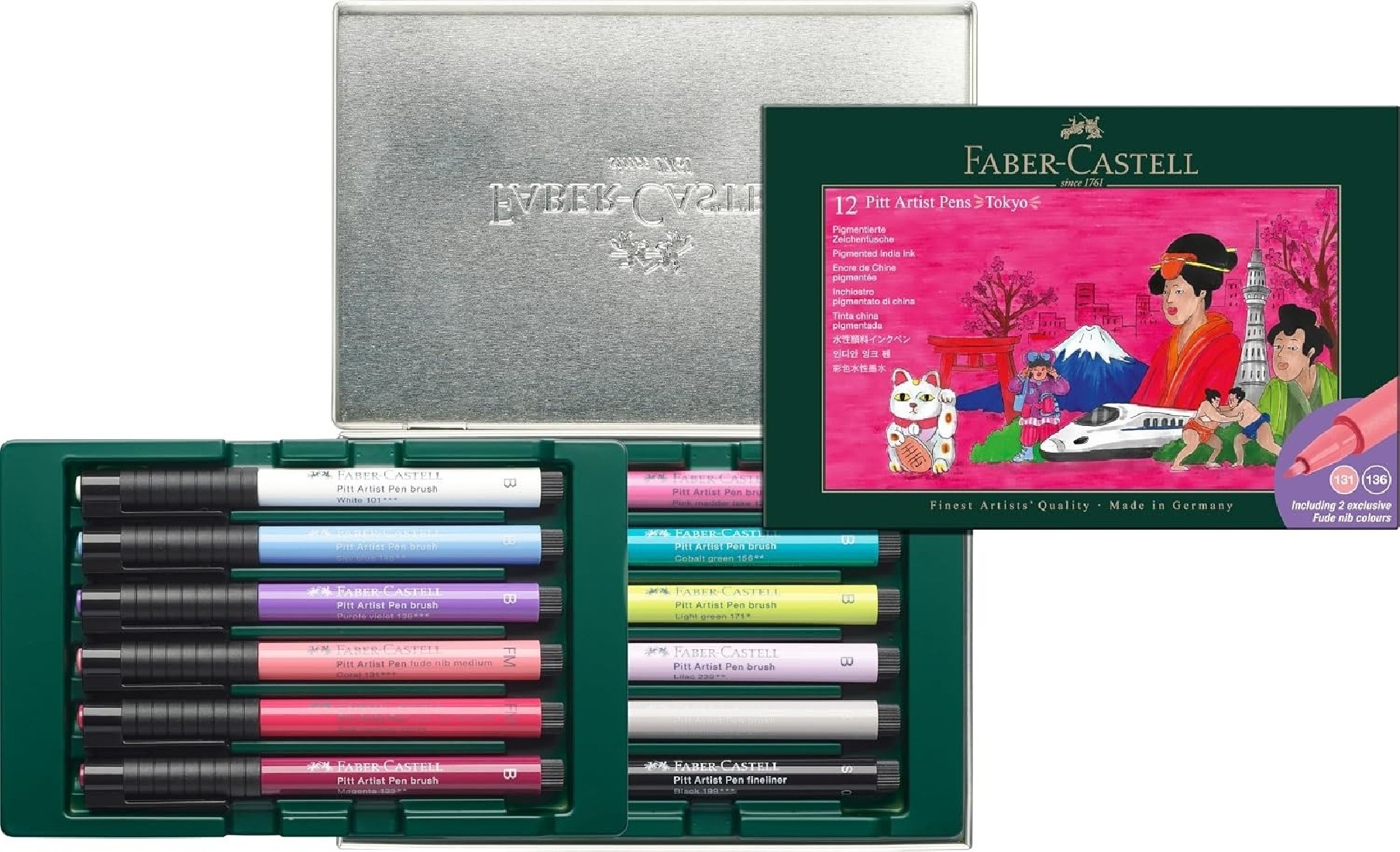 Faber Castell 12 Pitt Artist Pens, Tokyo, 267183