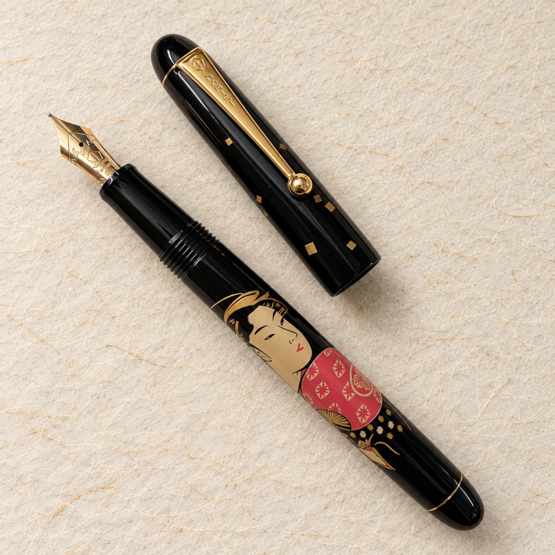 Pilot Namiki Nippon Art maki-e Geisha Toyohina Tominoto FN-4M-UTO Fountain Pen