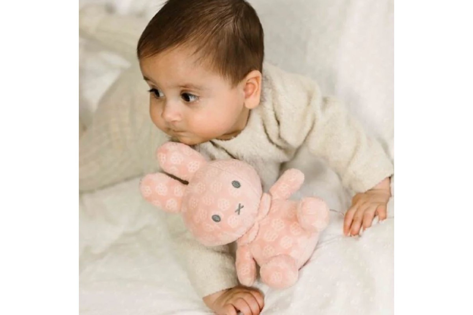 Λούτρινο  Κουνελάκι Βελουτέ 20cm Pink Flower Miffy 3885