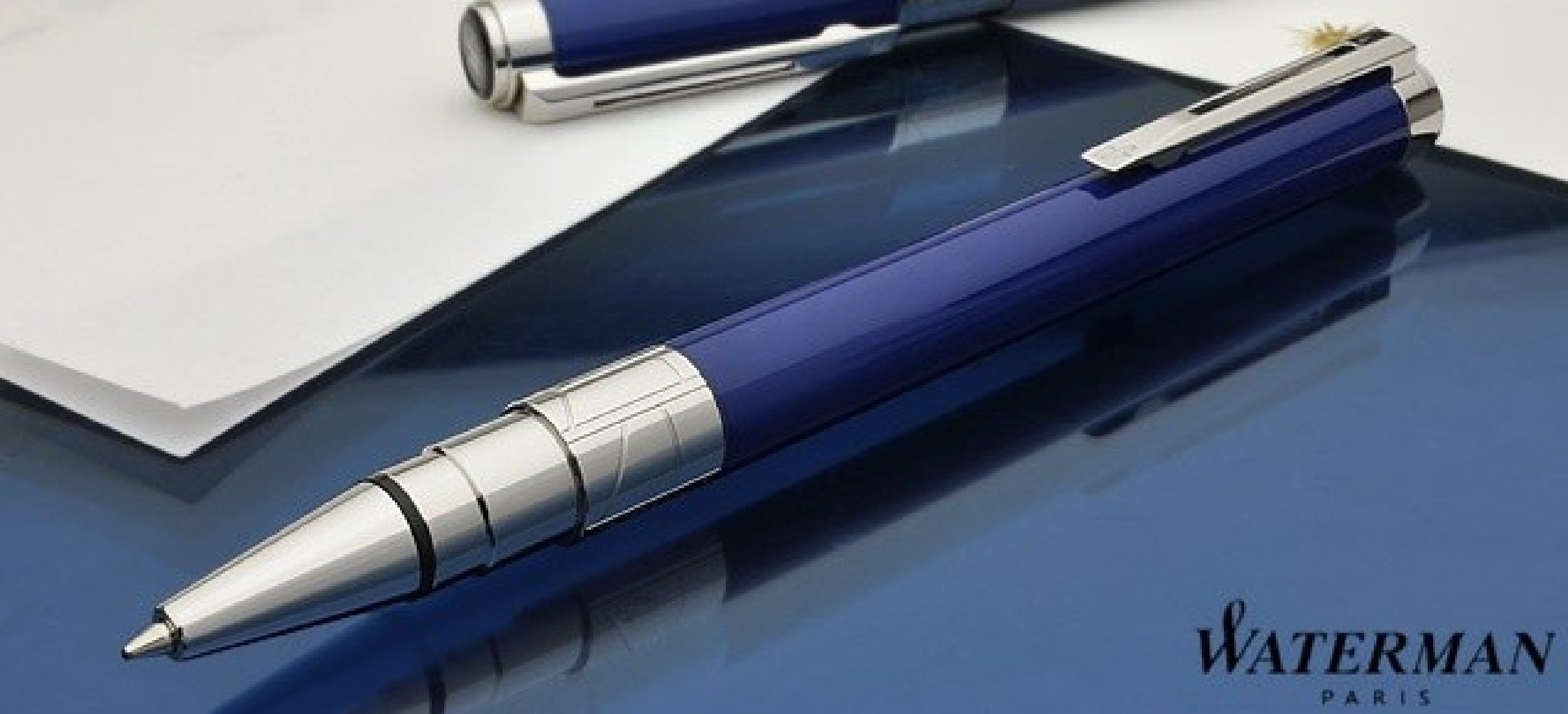 WATERMAN PERSPECTIVE BLUE OBSESSION ST 1904579 BALLPEN.
