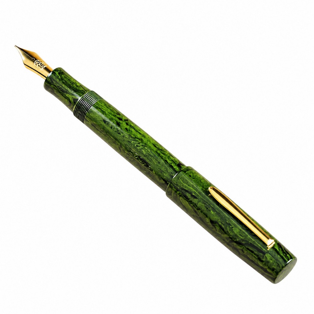 Eboya Natsume L size, Wakaba Yellow Green 14k fountain pen