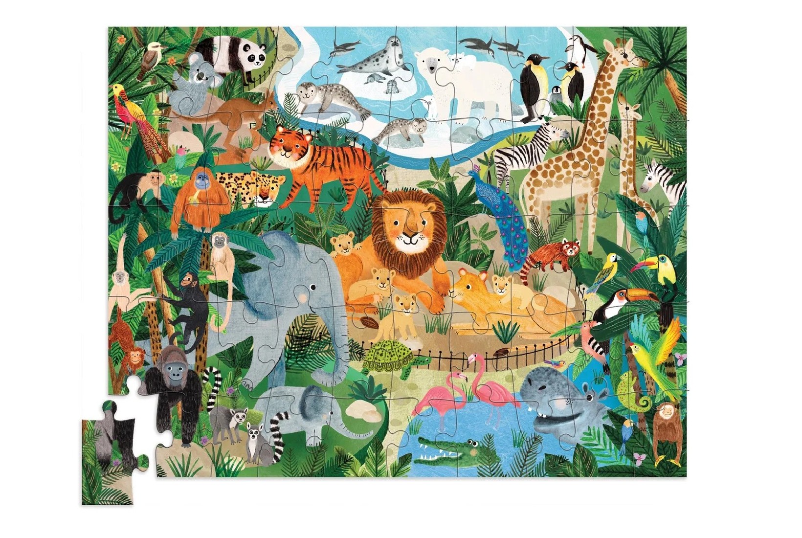 Puzzle Flat House Zoo 50pcs 40501 Crocodle Creek