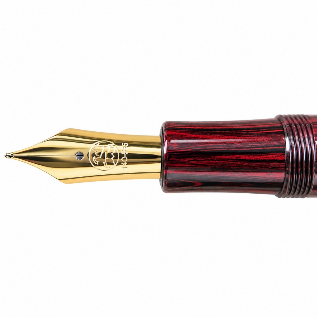 Eboya Yatate M size, Akebono red 14k fountain pen