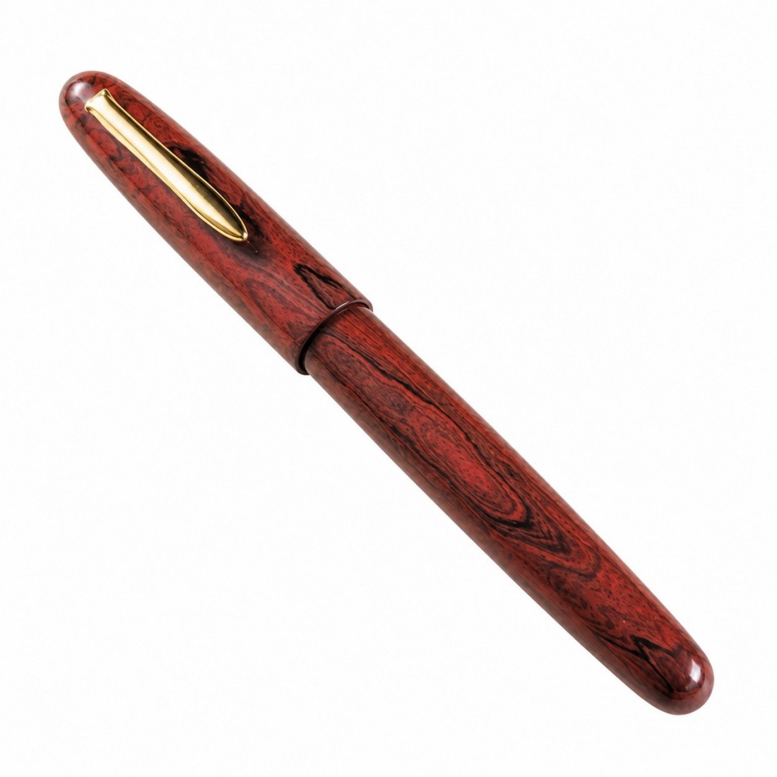 Eboya Houju M size, Tanshin Red 14k fountain pen
