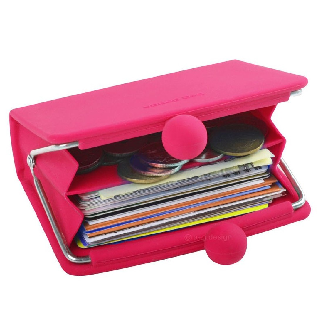 Πορτοφόλι από σιλικόνη με διαχωριστικό Sepa Pochi Magenta 20101 PG Design