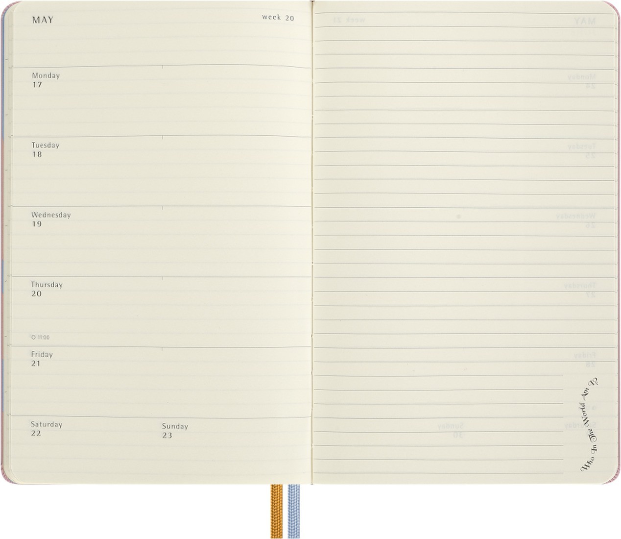 Moleskine Alice Adventures in Wonderland Planner 2027, Weekly, hard cover, 12-Month, large