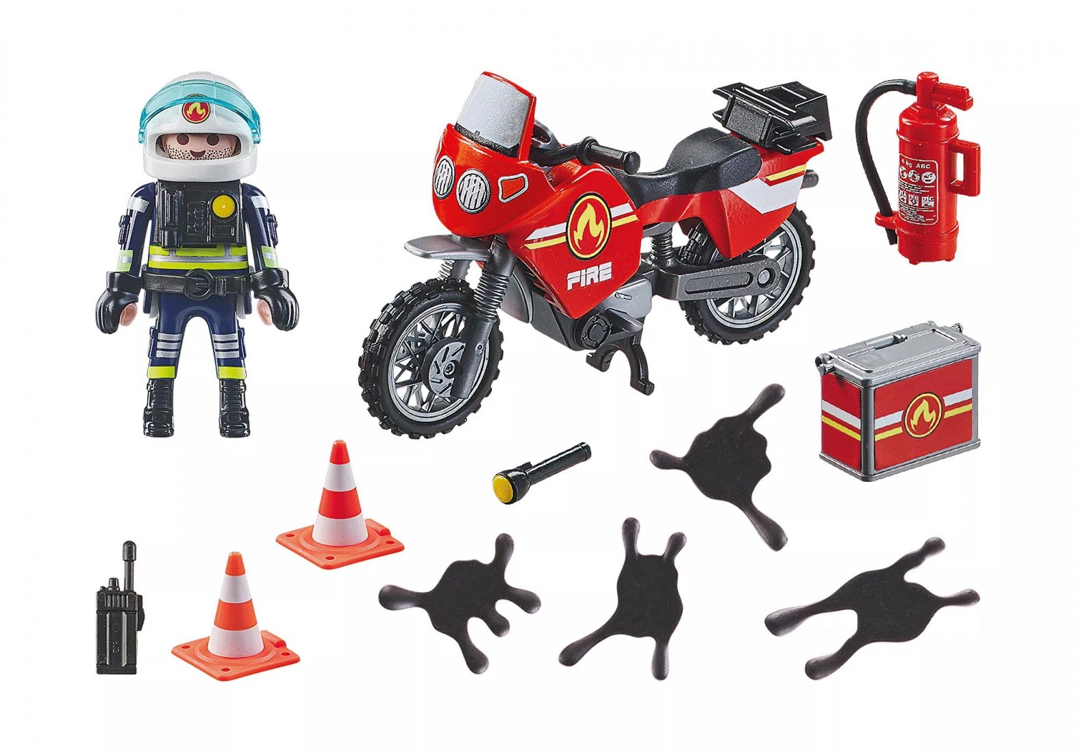 Πυροσβέστης με μοτοσικλέτα 71466 Playmobil
