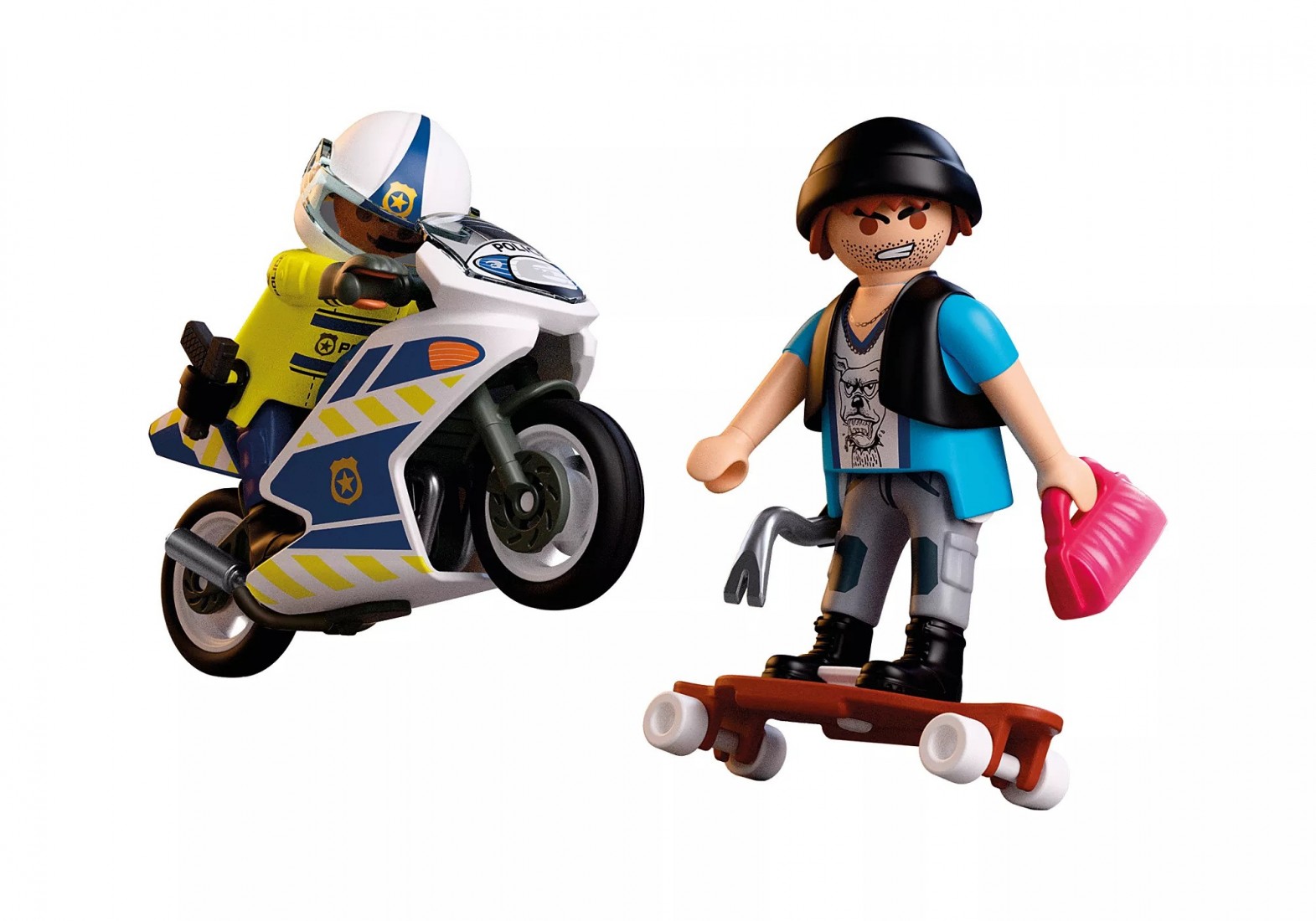 Αστυνομική καταδίωξη με μοτοσικλέτα 72079 Playmobil