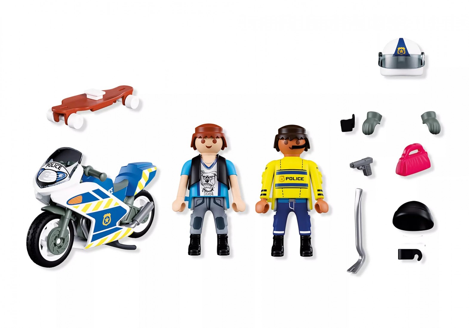Αστυνομική καταδίωξη με μοτοσικλέτα 72079 Playmobil
