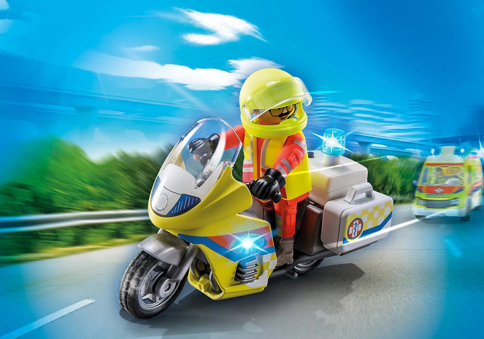 Διασώστης με μοτοσικλέτα 71205 Playmobil