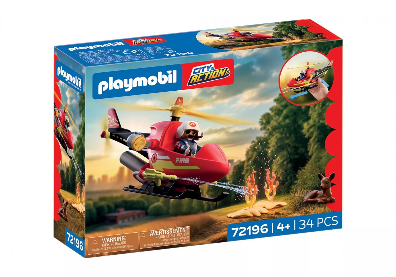 Ελικόπτερο Πυροσβεστικής 72196 Playmobil