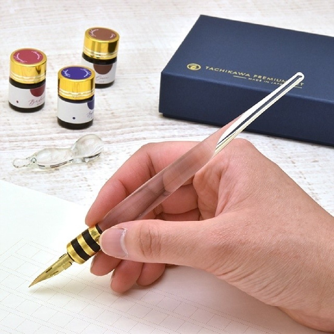 Tachikawa premium calligraphy set crystal PSCR01