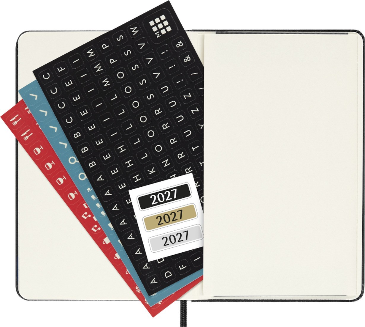 Moleskine daily diary 2027 pocket 9x14, hard cover black