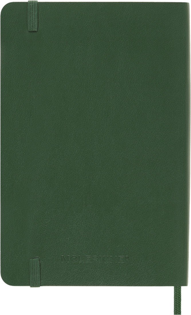 Moleskine classic daily diary 2027 pocket 9x14, 12 months, soft cover green