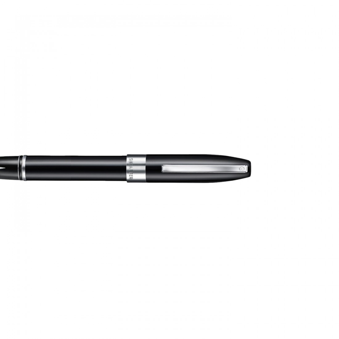 Sheaffer Legacy 9064 Glossy Black Inlaid Nib Fountain Pen with Chrome-Plated Trims