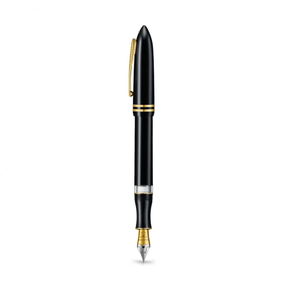 Sheaffer Balance III E893 Glossy Black with Gold trims fountain pen