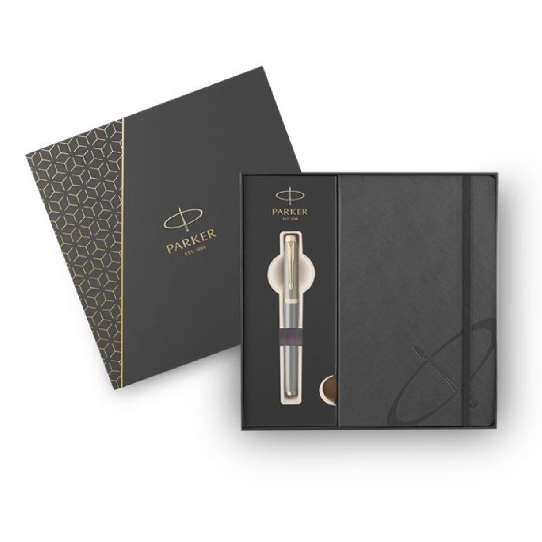 Parker IM Sandstone CHT Set Rollerball and Notebook