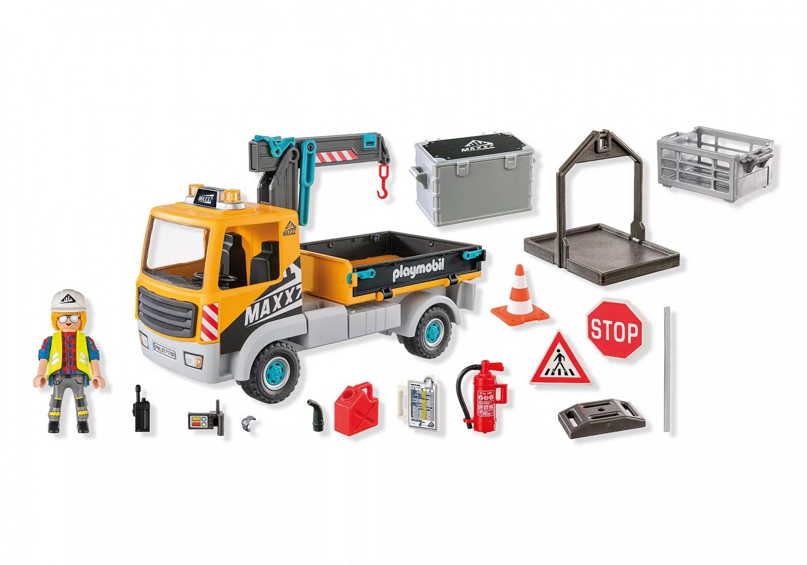 Φορτηγό κατασκευών με γερανό 71750 Playmobil
